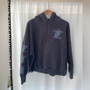 American Eagle Rolling Stones hoodie women’s S small oversized sweatshirt hug